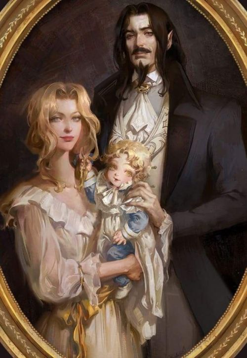 Dracula Țepeș , Lіsa and Bаby Alucard By  Kloysius Artist IG: @kloysius  Tütsülük