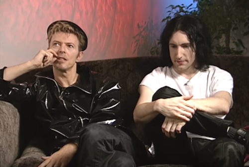 davidbowie1972:   David Bowie &amp; Trent Reznor MTV News Interview (1995) [x]