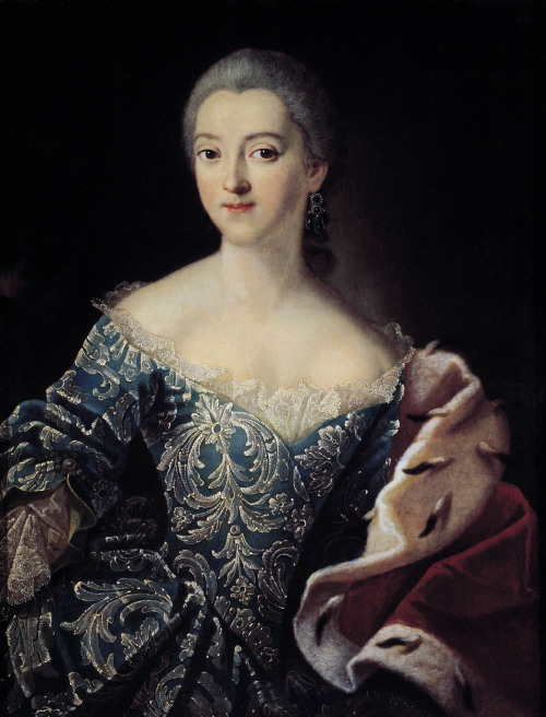 Ekaterina Lobanova-Rostovskaya by Ivan Argunov, 1754