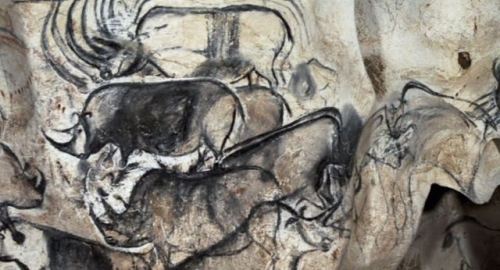 The Chauvet Cave was discovered in France in 1994. Most of the paintings were produced approximately