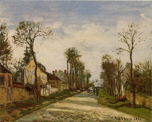 The Road to Versailles at Louveciennes, Camille Pissarro, 1870