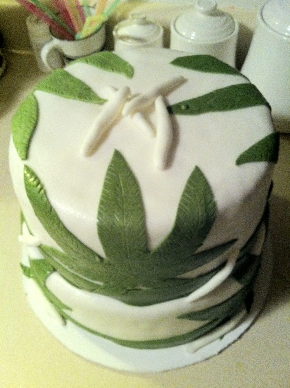 thevividream:  We decided to have a professional cake made this yr for our 420 celebration