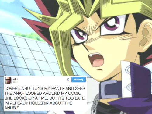 meggannn:  yugioh dm + dril tweets