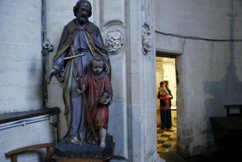 Church of St. John the Baptist at the Béguinage, Brussels (est. 1676).Afghan asylum seekers were she