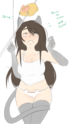 cluestripes:  clueboob:  bully  i doodled this but i figure catgirls are always welcome here 