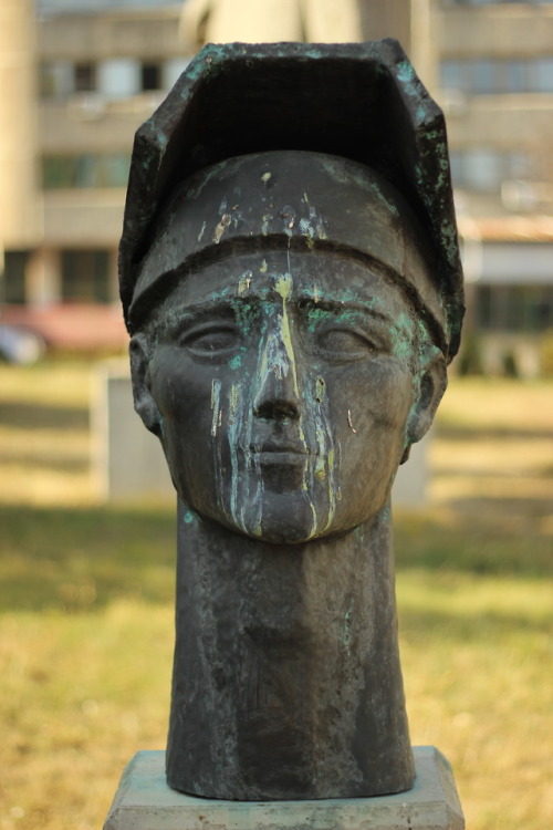 The sculpture garden at the Museum of Socialist Art, Sofia, Bulgaria.Formerly called the Museum of T