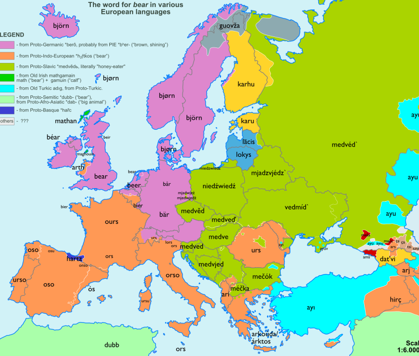 micdotcom:  9 fascinating maps show how common words developed over land and time