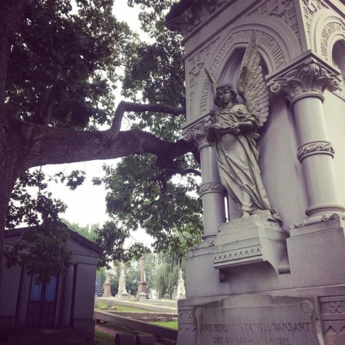 Come hang out in cemeteries with me #favoritehang #laurelhillcemetery #stoneangel #phillygram #ilove