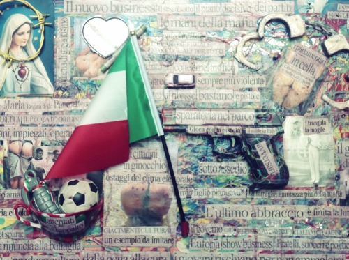 Remixed news from Italy, the life, the vices and nightmares of a a nation. #remix #art #italy