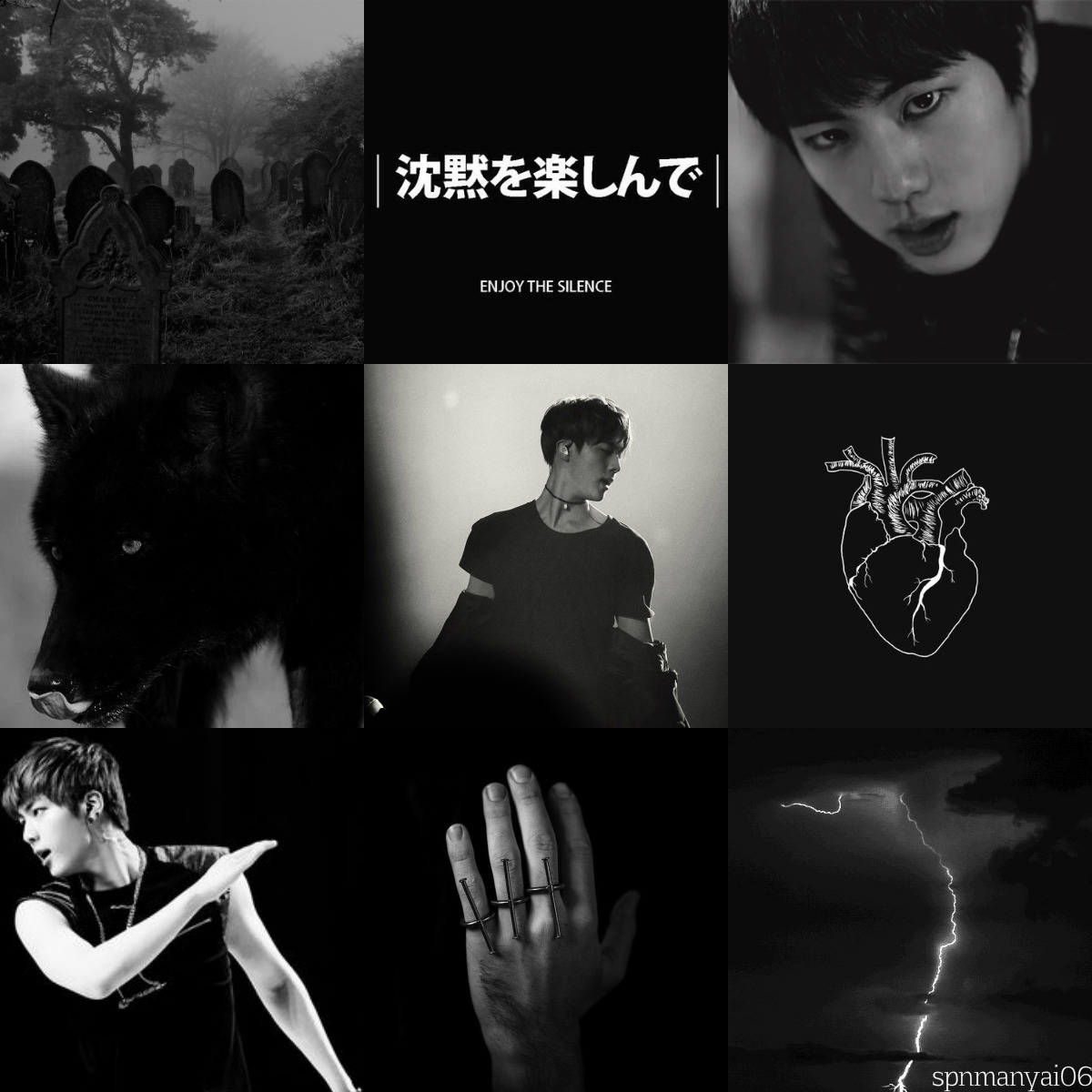 Black and White Jin Aesthetic