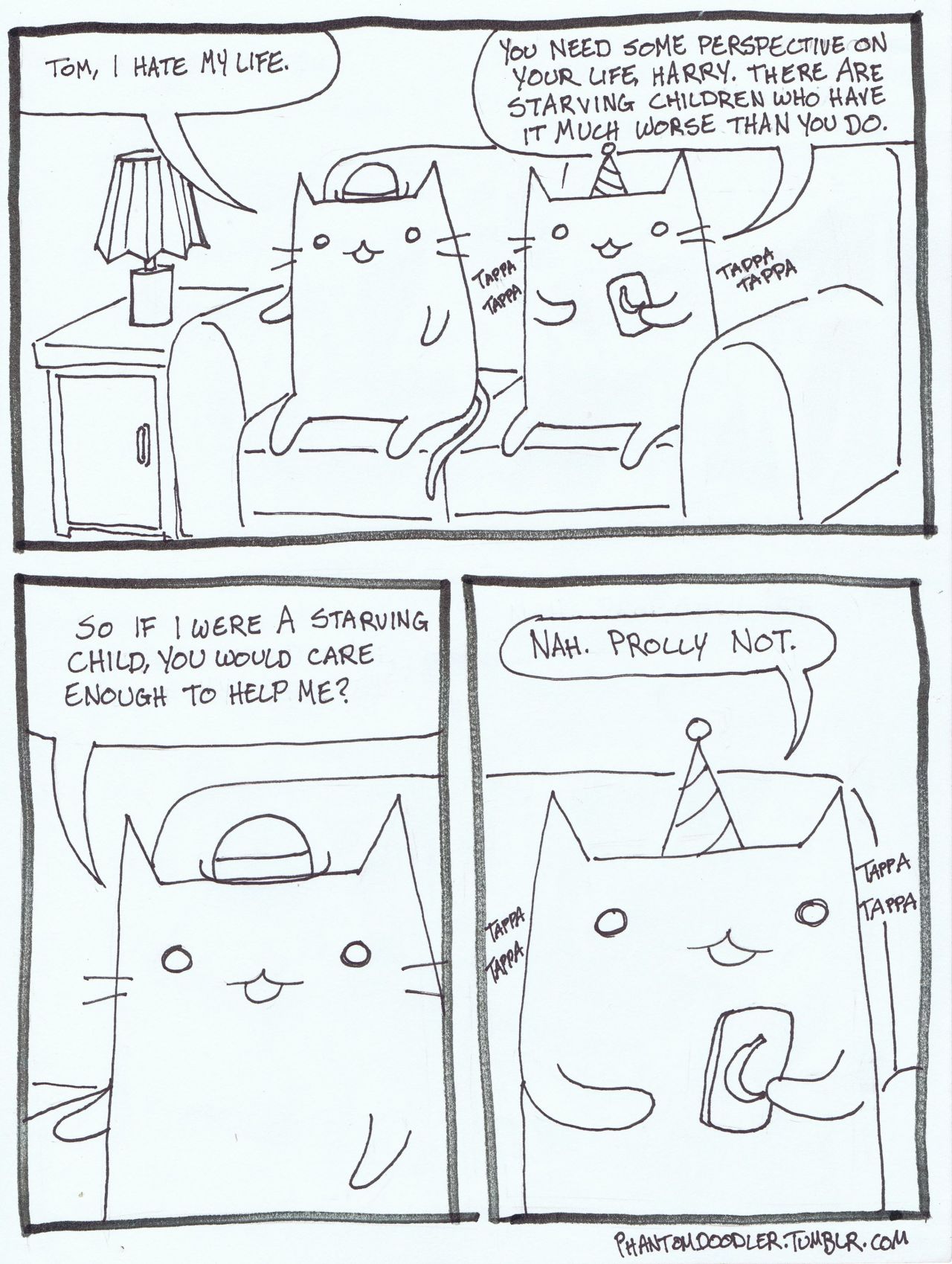 phantomdoodler:  the return of pissy cat comics