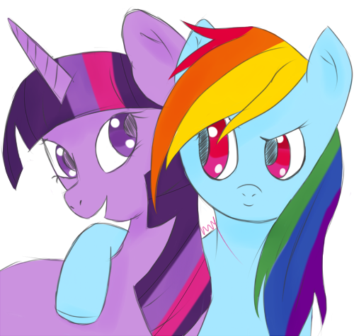 iindorilnerevar: drew some horse lesbians for @borzboy for valentines day &lt;3