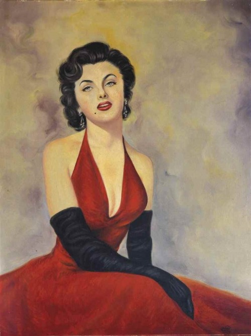 Louay KayaliUntitled (Lady in the Red Dress), 1956