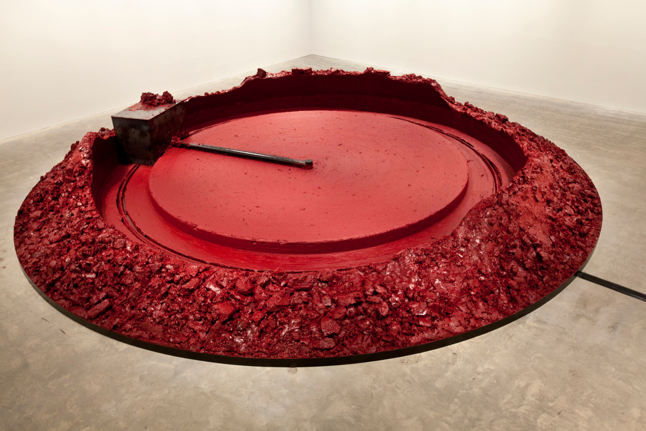 pikeys:  My Red Homeland, 2003 by Anish Kapoor this work replicates the role of the