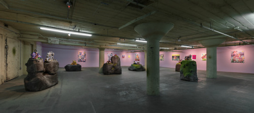 Installation Images of Alake Shilling’s exhibition “Monsoon Lagoon” Febr