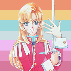 pridexicons:Bonus Strawberry Blonde Utena Lesbian Flag 