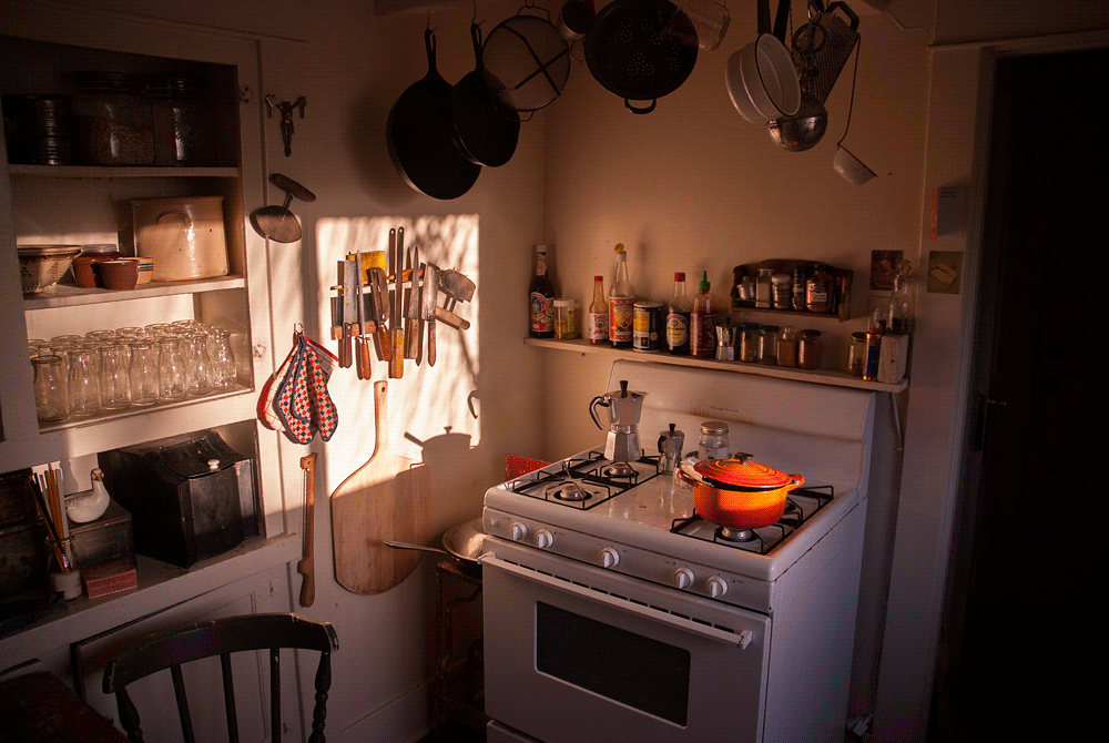 cozy-places: Our cozy kitchen in the late afternoon