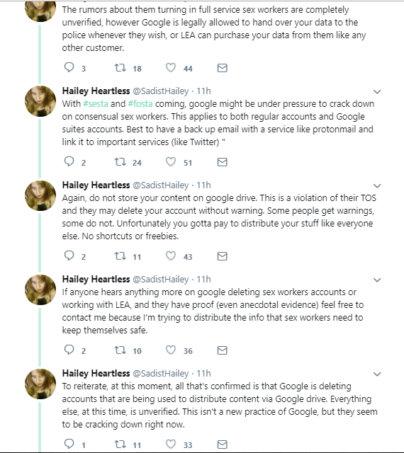 rrottenbee:  fromacomrade:  Sex Workers: If you have nude photos or videos on Google