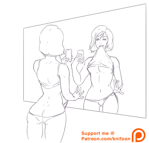 knifoon:  Thanks to everyone that came to last night’s stream. I hope I can get this colored soon. It will be available to those who support me on Patreon a bit earlier. If you’d like to help me out, like and/or reblog this. You can support me with