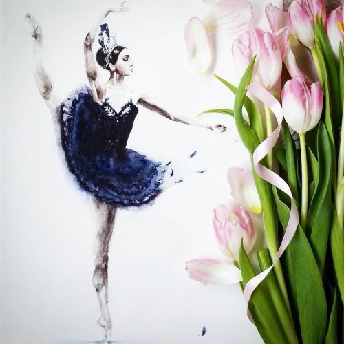 wordsnquotes:  Ballet Watercolor Illustrations by Yulia Shevchenko Russian artist Yulia Shevchenko loves to use watercolor to create dreamy and intricate illustrations of nature and everyday pieces. She confesses, “Watercolor is my passion, my life…