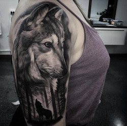 tattooideas123:  Wolfpackhttp://tattooideas247.com/wolfpack/  LONEWOLF