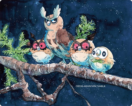 inktober 5 - owl (rowlet doesn’t even go here)