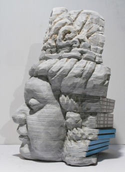 asylum-art:  Long-bin Chen recycled book sculptures 