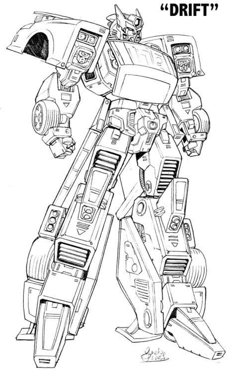 ryallsfiles:  Pretty cool knowing a Transformer that was created by IDW creators Shane McCarthy and Guido Guidi for our All Hail Megatron series got drafted to the big leagues — Drift, the first IDW-created Transformer, appears in today’s Transformers: