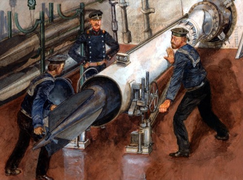 1904 Broadside torpedo room in Russian battleship - Paul Wright