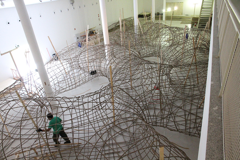 littlelimpstiff14u2:  Artist Henrique Oliveira Constructs a Cavernous Network of