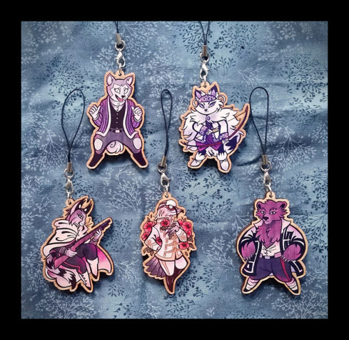 Wooden Golden Kamuy furry charms are BACK and now feature 4 new characters! Preorders will be open t