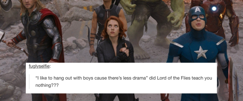 rhymeswithmonth: Natasha Romanoff as text posts Avengers  -  Tony - Steve 1 / 2 - Buc