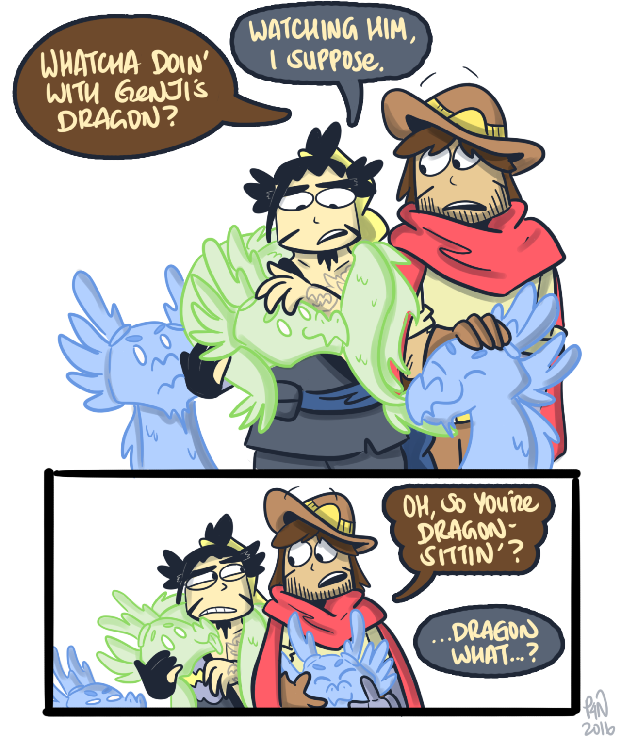 pickles4nickles: Hi uh I drew a comic with lots of dragons in it. Because.