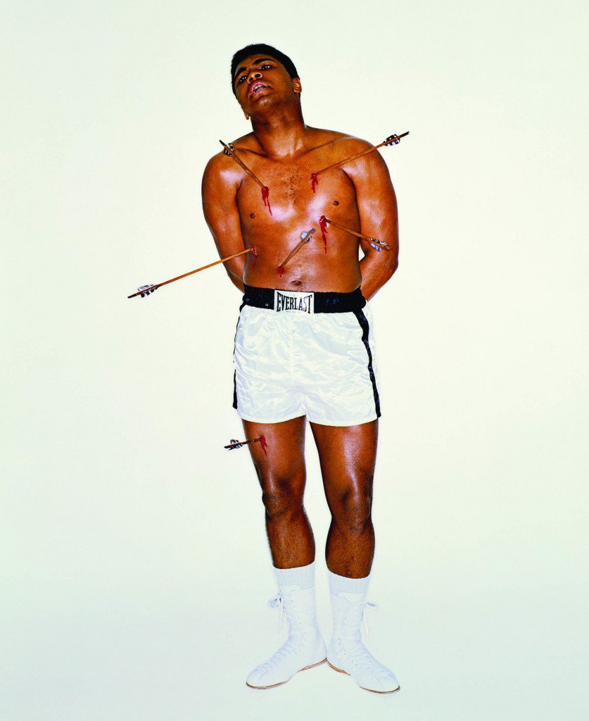 rioisingrrrrmny:  “The April 1968 Esquire cover of Muhammad Ali posing as the martyr