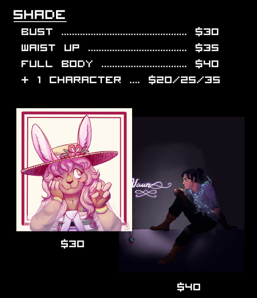 businessfish-art: ! – UPDATED COMMISSION PRICES – !Howdy y’all! Times is hard as a