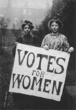 mortisia:  Suffragettes were members of women’s organization (right to vote) movements in the late 19th and early 20th century, particularly militants in Great Britain such as members of the Women’s Social and Political Union (WSPU). Suffragist is