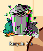 pencilzart:I made custom recycle bin icons 