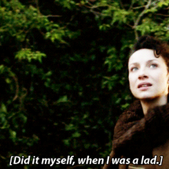 fponthedl:  Jamie &amp; Claire at the Black Kirk - 1x03 The Way Out  