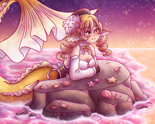 I think Mami Tomoe will be my last drawing for the Mermay, I’ve never drawn as many mermaids as this