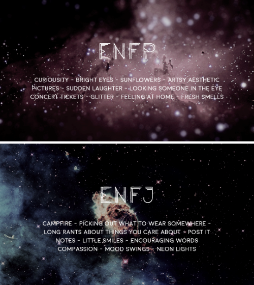 cruvcio:Little things about the mbti types &amp; astronomy studies  [info]