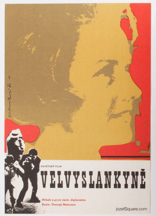 (via Movie Poster - The Ambassador of the Soviet Union, Věra Nováková, 1970) Movie poster designed f