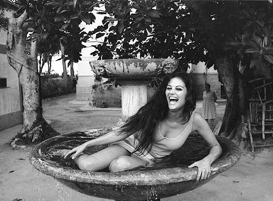 lesbianfranksinatra:  Claudia Cardinale in Sicily during the filming of Il gattopardo,