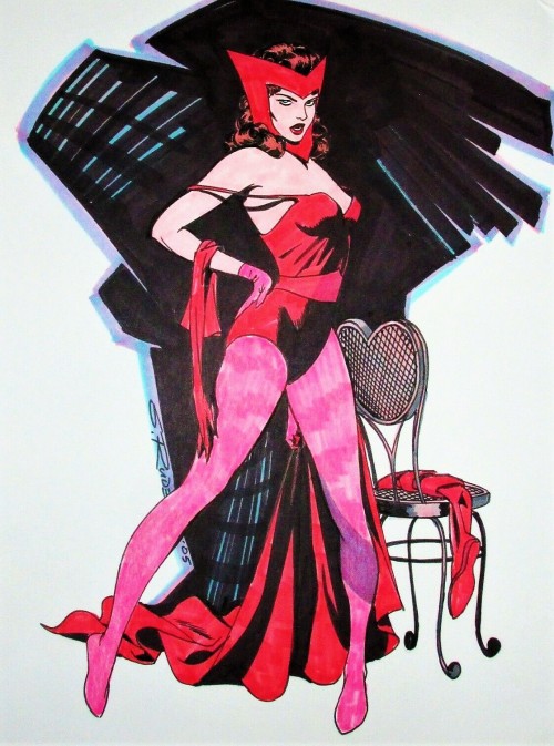 The Scarlet Witch - art by Steve Rude