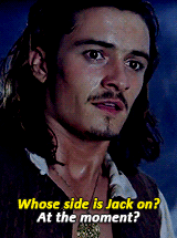 starkswaters:  FANGIRL CHALLENGE ♔ ten male characters {12/10}   ↬ Will Turner