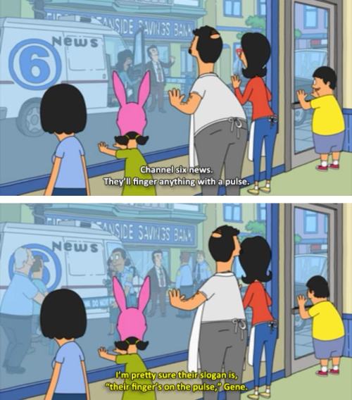 pleatedjeans:The 20 Best Gene Belcher Moments From ‘Bob’s Burgers’