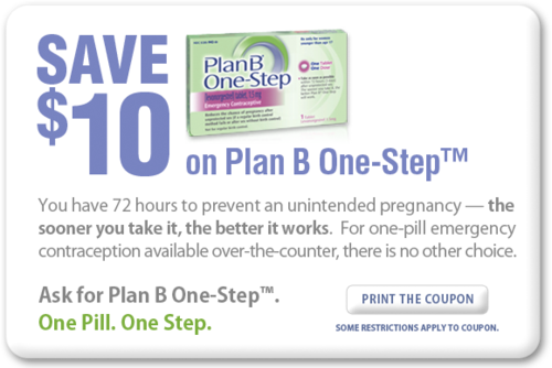 oxytocindolorosa: thephotogfeminist:  burningbells:   If you need Plan B, here’s a printable บ off coupon.   It doesn’t expire either! It’s a continual offer   Always reblog the plan-b coupon. If you don’t want a baby, stop it before it happens.