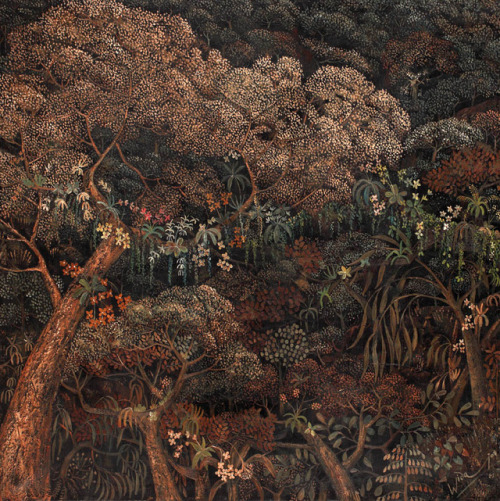 buddhabrot: thunderstruck9:Haji Widayat (Indonesian, 1919-2002), Anggrek Liar Di Hutan [Wild Orchids