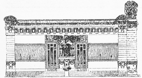 Francesco Fichera, Progetto di padiglione, “L'Architettura Italiana”, 1914