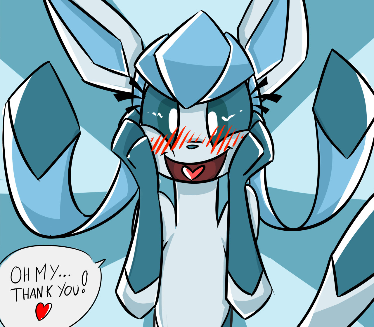 wouhlven:askdatglaceon:You guys are so awesome! I love you too! &gt;////w/////&lt;Cutest