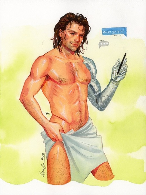 kevinwada:Bucky BarnesFlame Con 2017 commission